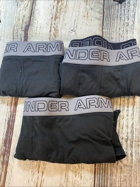 Under Armour Men’s Boxer Briefs XL Black Performance 3-Pack